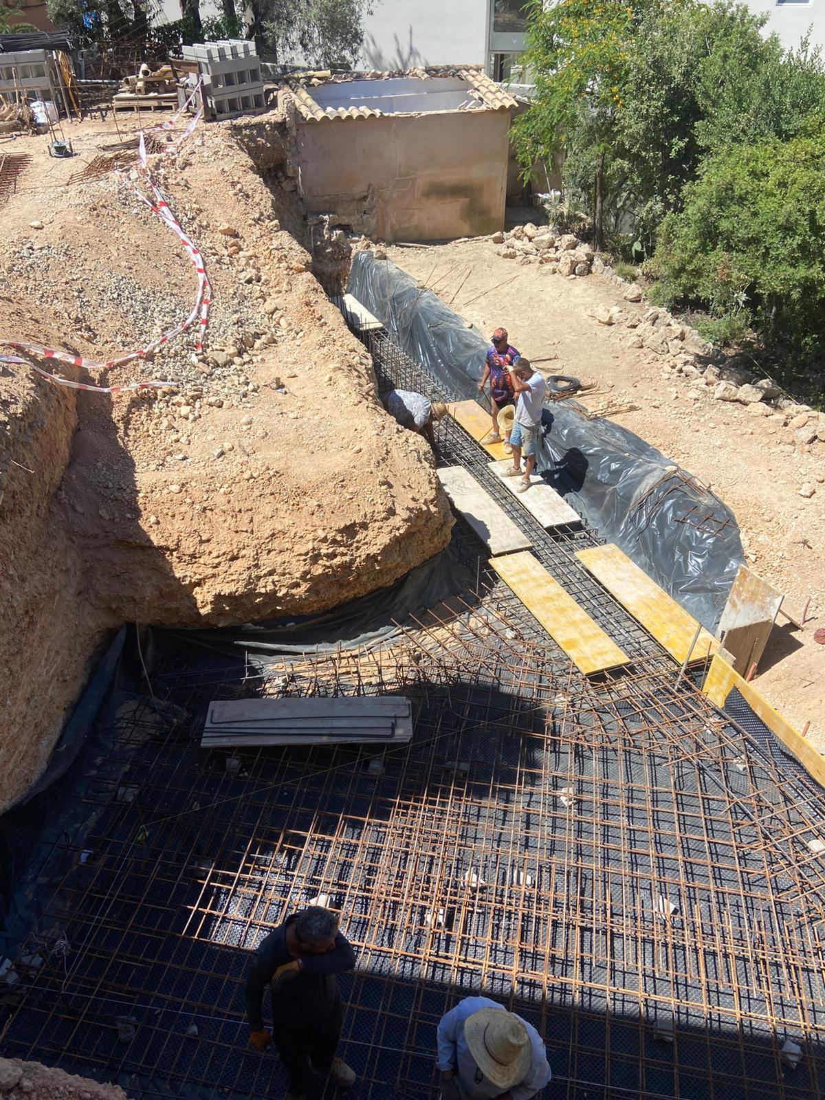 Armado de cimentación y estructura de obra